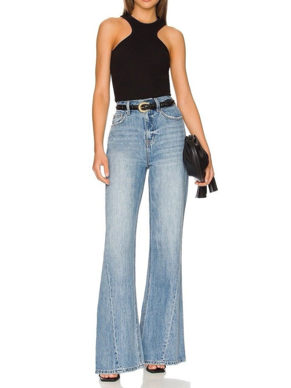 Pistola High Rise Wide Leg Palazzo Denim Jeans